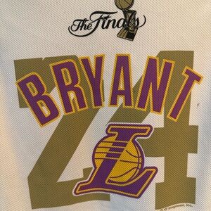 Majestic LA Lakers White NBA Finals 2009 Jersey player Kobe Bryant